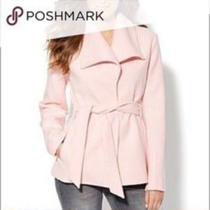 Blush, Wool blend Pea Coat